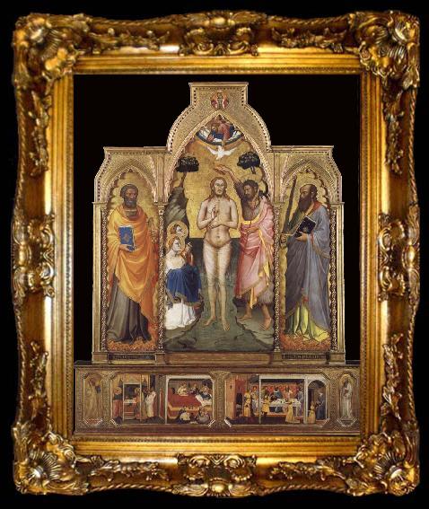 framed  Niccolo di Pietro Gerini The Baptism of Christ, ta009-2